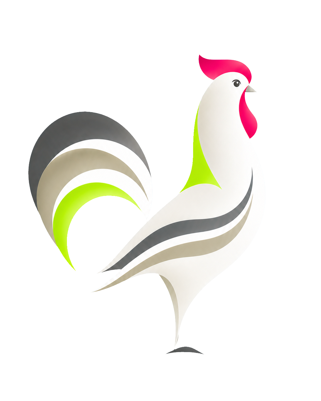 Mascotte coq Orakina